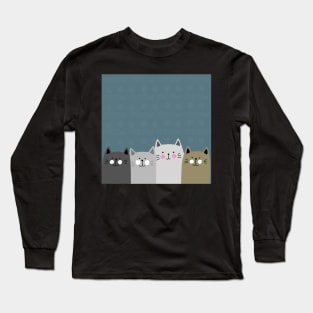 Cute Cats Long Sleeve T-Shirt